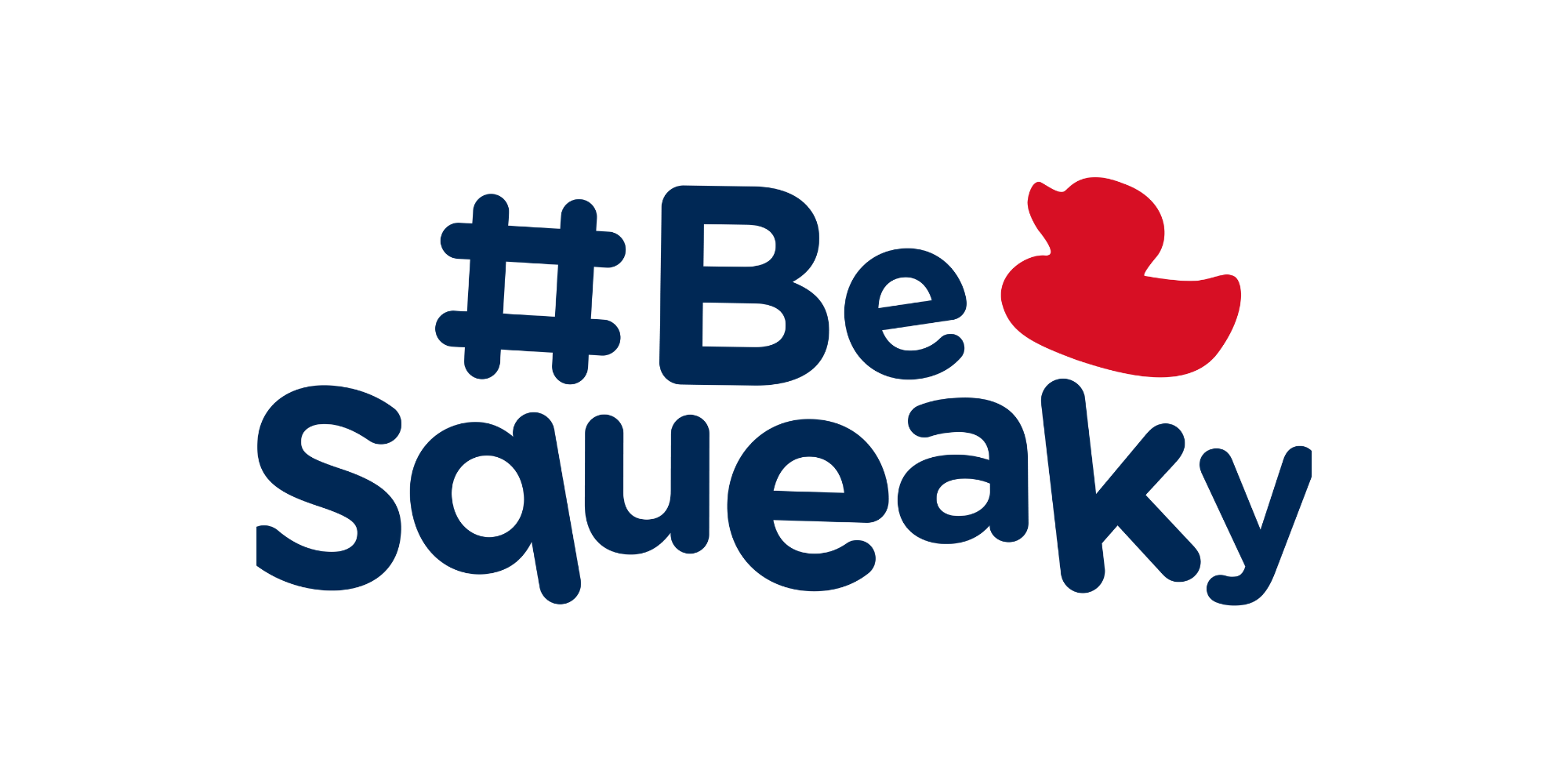 Logo saying "#BeSqueaky"