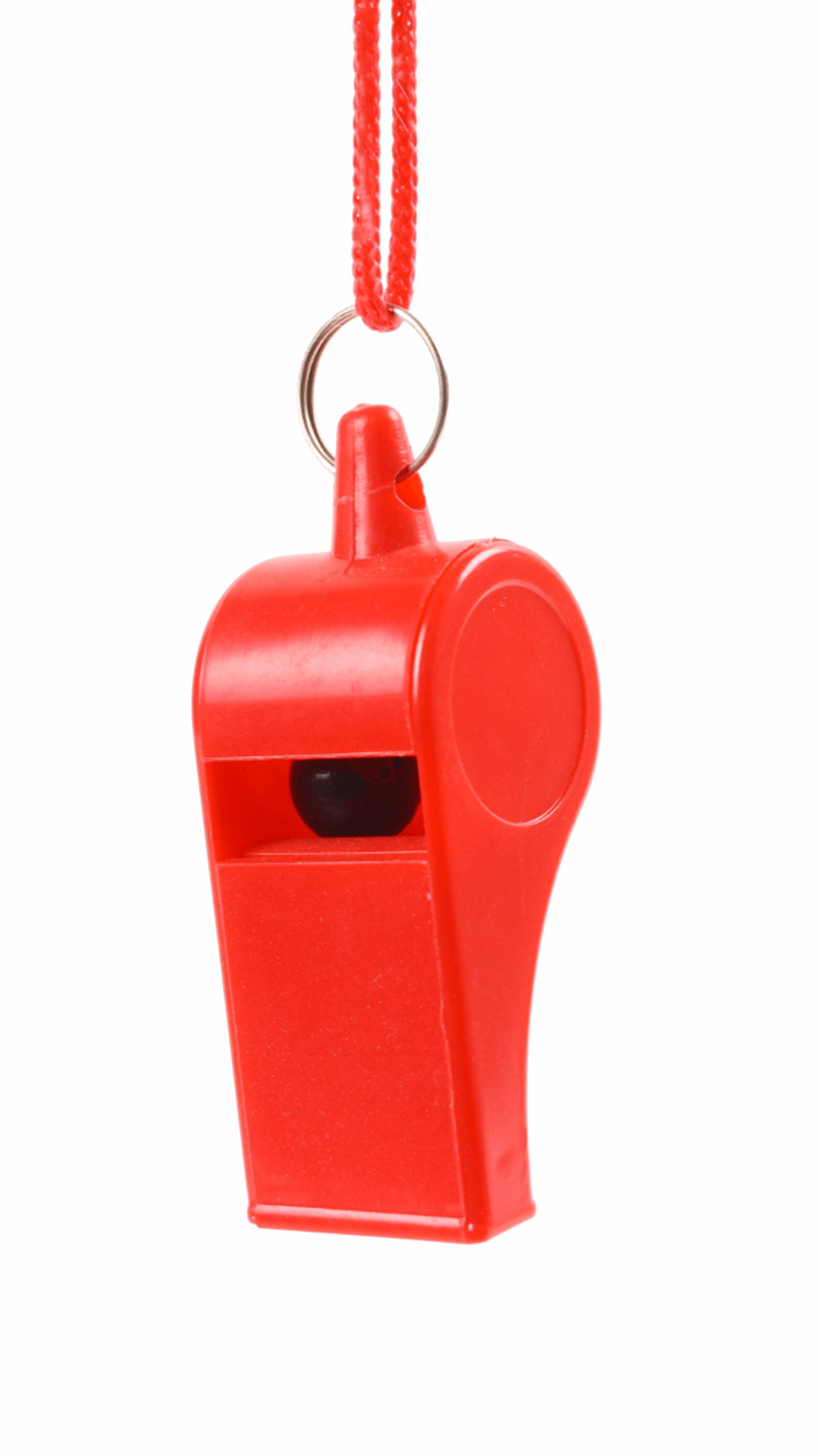 A red whistle