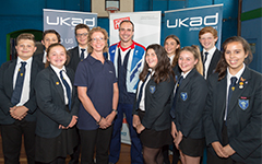 Group of people smiling at the camera