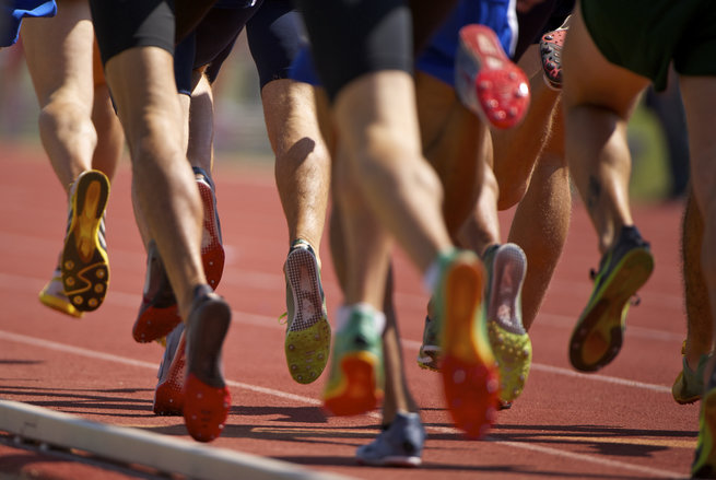 People running